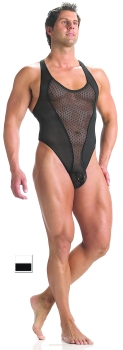 California Muscle B509 Keymaster Leotard weiß